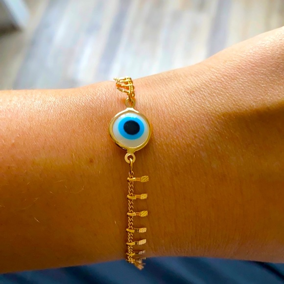 Jewelry - Evil Eye Gold Bracelet